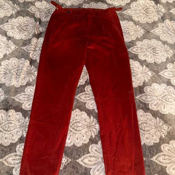 Murano Lucas Fit Orange Corduroy Suit Pants - Picture 1 of 3